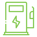 Elektrikli araç şarj istasyonu ikonu