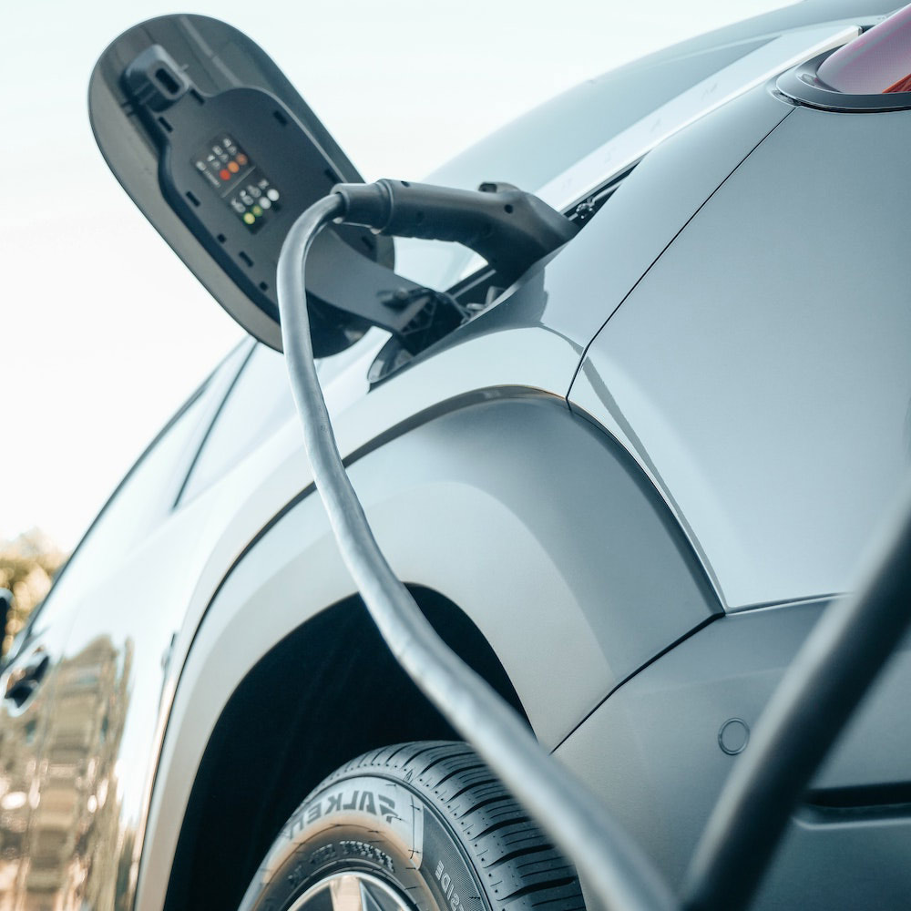 Elektrikli araç şarj noktası görünümü