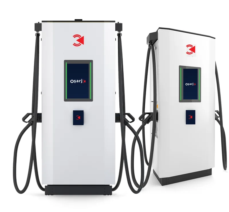 OŞARJ DC 200 – 120 kW DC şarj istasyonu, çift CCS2